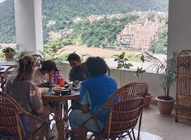 Sky rooftop restaurant laxman jhula