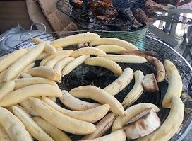 Madam borley (roasted plantain)