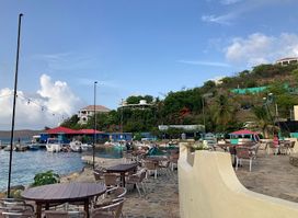 the restaurant at Leverick bay