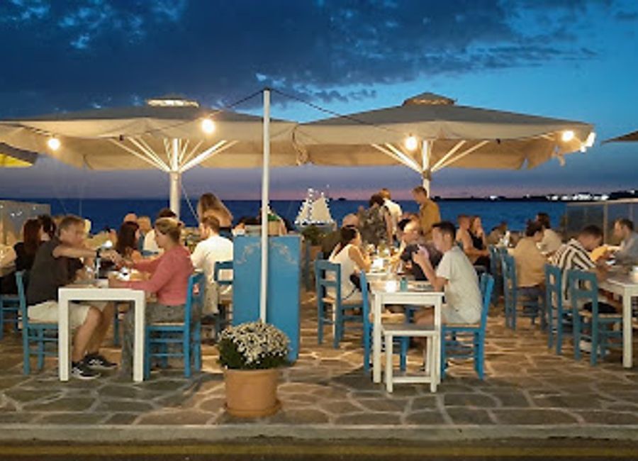 Experience authentic Greek cuisine at Mira Restaurant in Paros—where stunning beachfront views meet delicious traditional dishes.