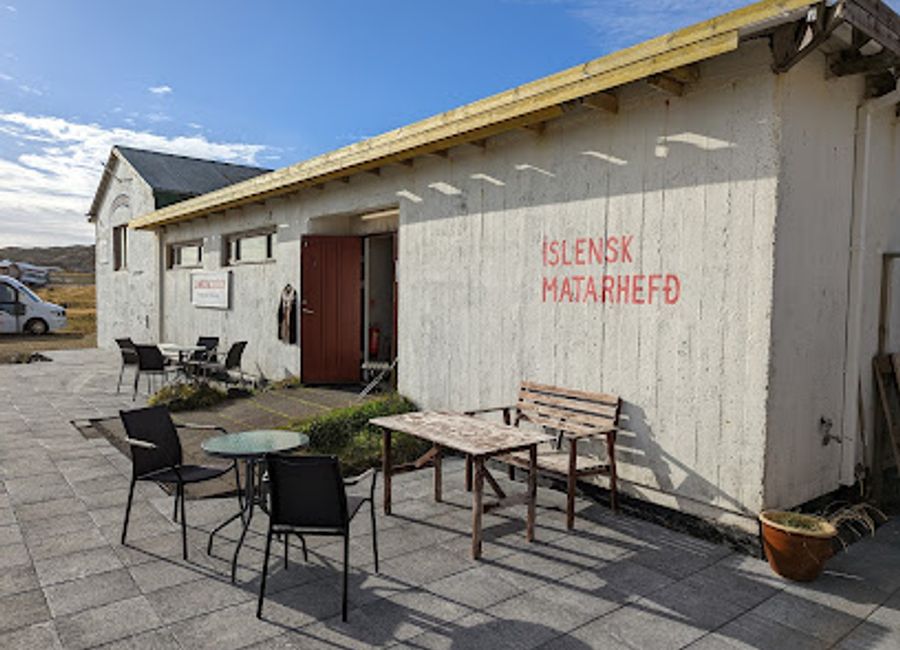 Discover authentic Icelandic cuisine at Samkomuhúsið Arnarstapa, where stunning coastal views meet delicious local flavors.