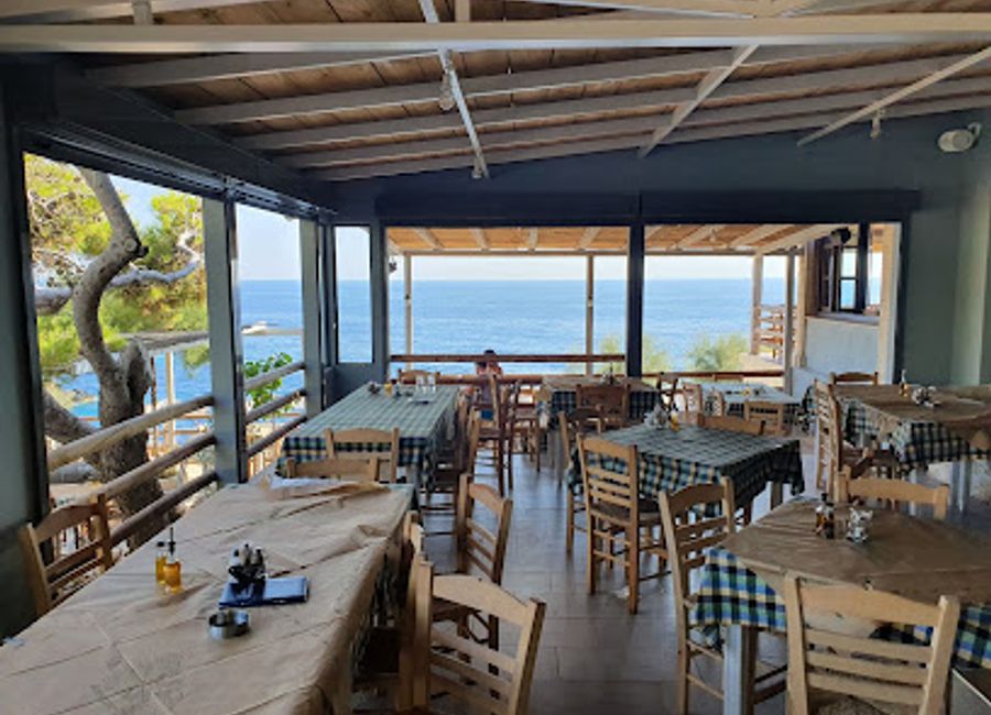Experience authentic Greek flavors at Porto Limnionas Tavern in Zakynthos - where breathtaking views meet exquisite cuisine.