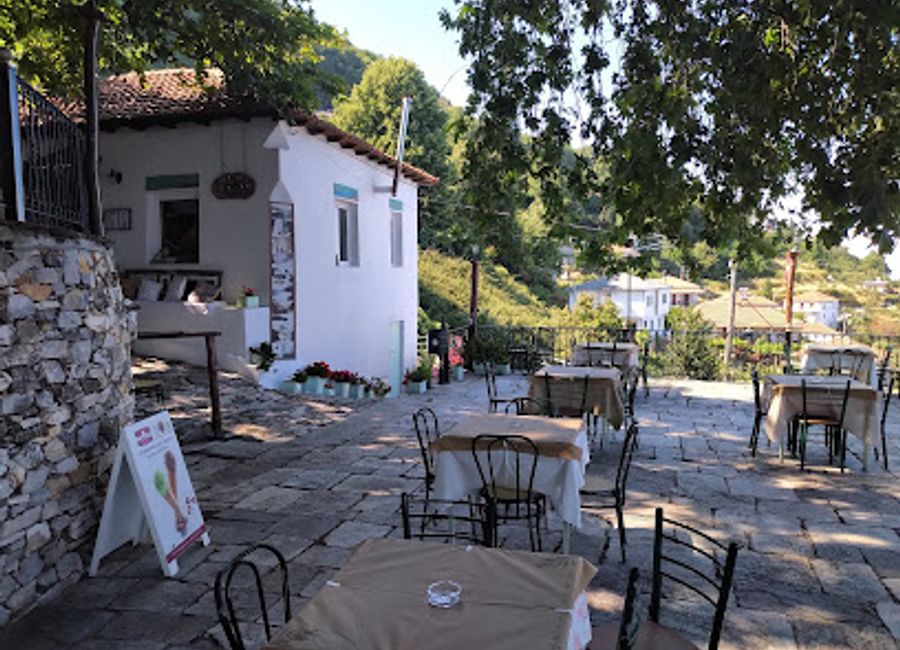 Discover authentic Greek flavors at Polydroso Restaurant in Pouri - where tradition meets taste amidst stunning scenery.