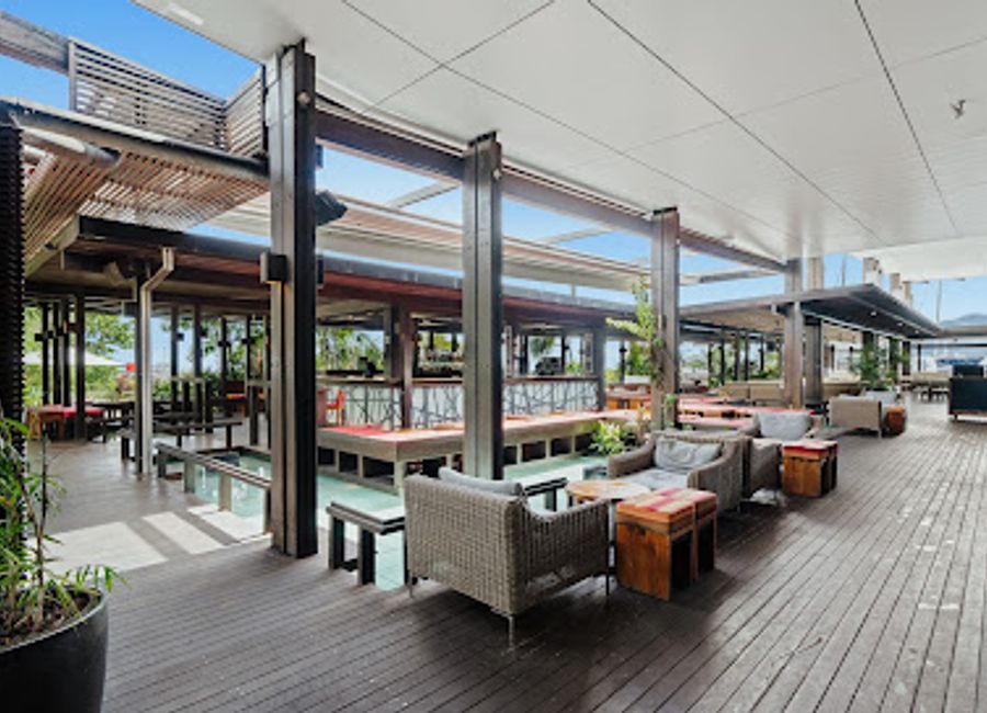 Experience modern Australian cuisine with breathtaking marina views at Salt House in Cairns - a must-visit culinary gem.