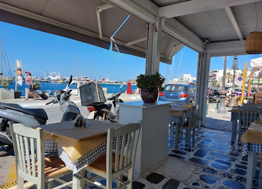 Experience authentic Greek cuisine with stunning sea views at 1926 Γεύσεις Νάξου in Naxos Town - a culinary journey you won't forget.