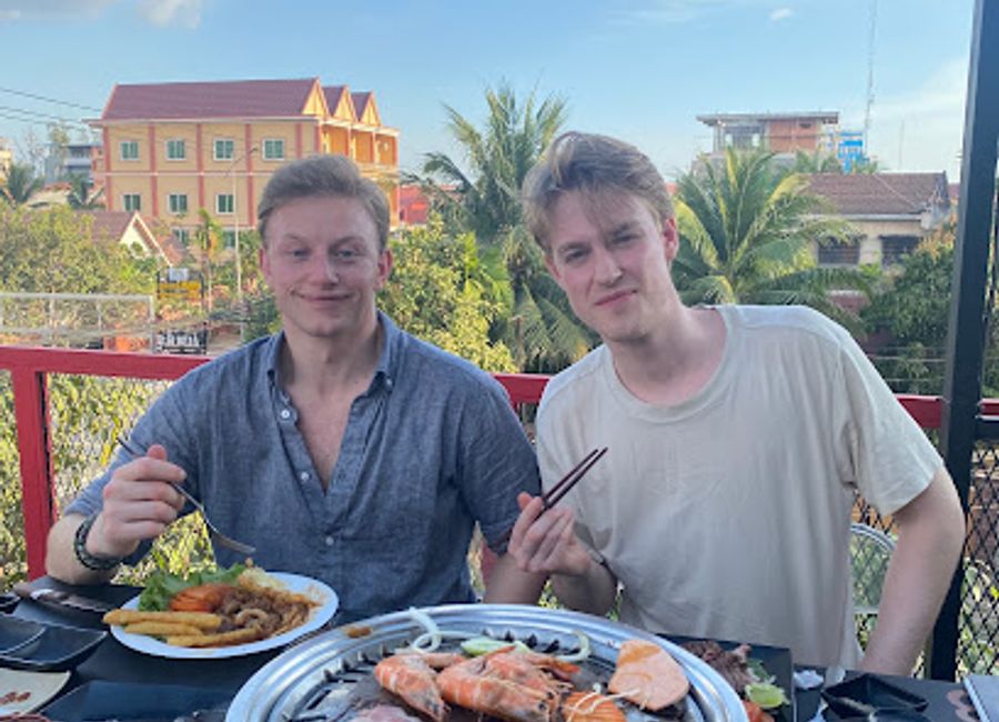 Experience exquisite grilled cuisine with stunning views at TUKTUK BBQ & Rooftop Bar in Krong Kampot.