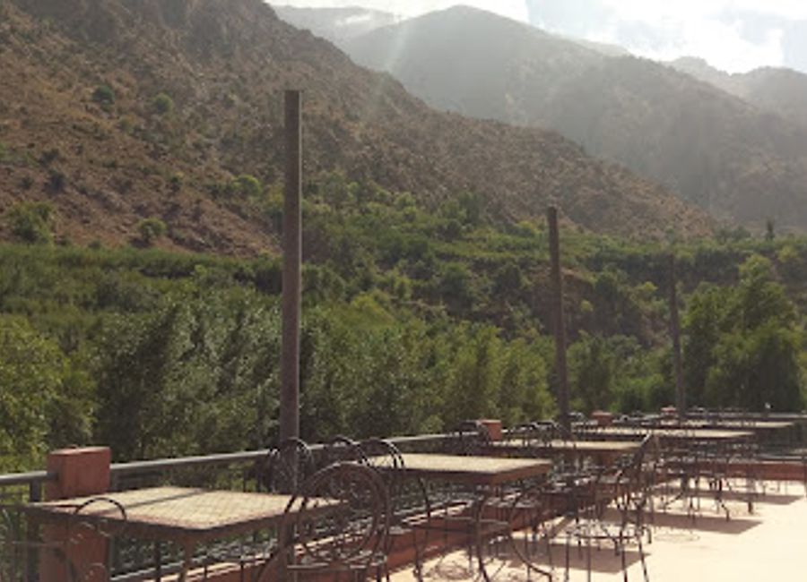 Discover authentic Moroccan cuisine surrounded by breathtaking views at Restaurant La Vallee in Setti-Fatma.