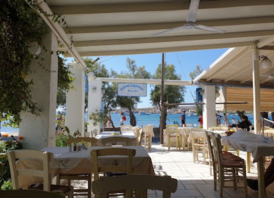 Experience authentic Greek flavors at Ouzeri Apostolis in Paros – where tradition meets taste in a vibrant setting.