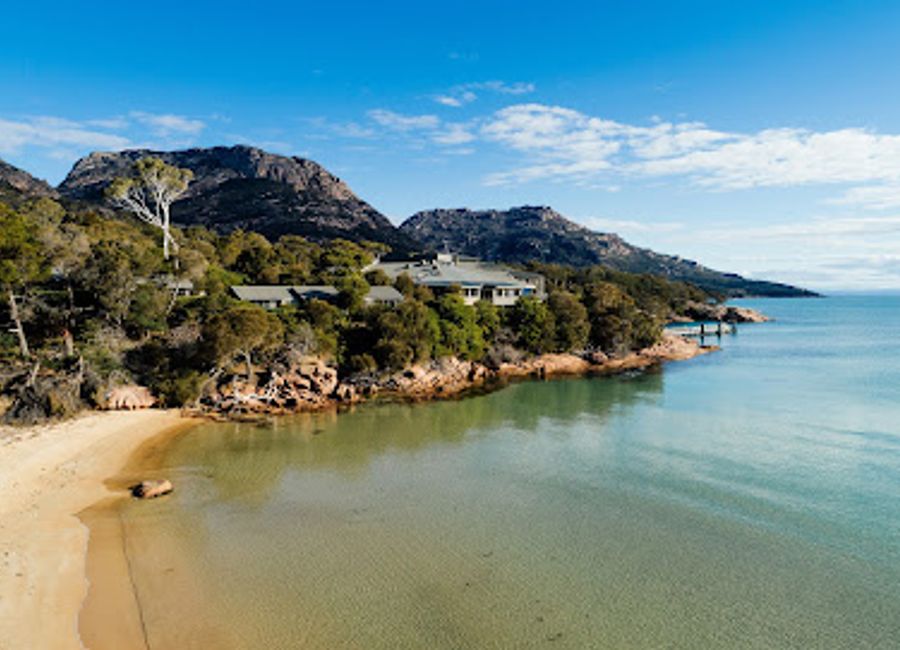 Experience exquisite Tasmanian cuisine at The Bay Restaurant in Freycinet National Park—where every meal offers stunning views and local flavors.
