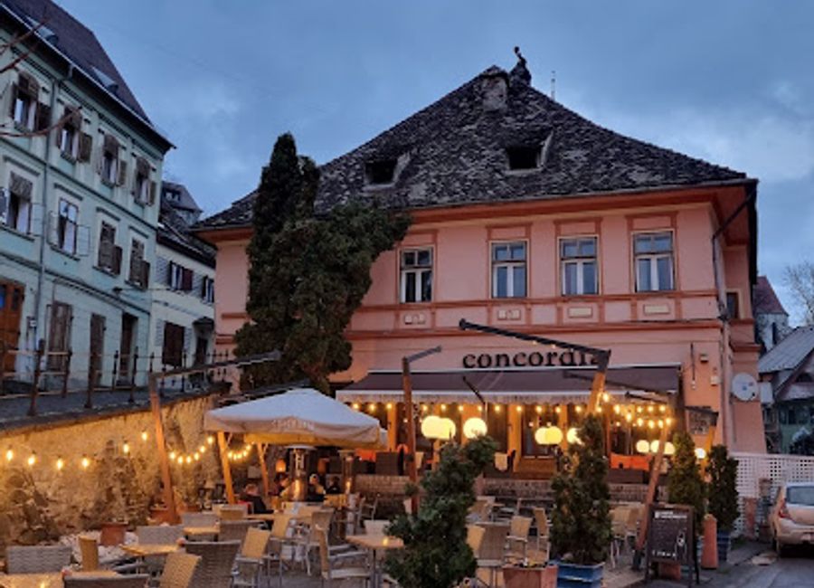 Experience exquisite dining at Concordia in Sighișoara - savor local flavors with stunning views from the observation deck.