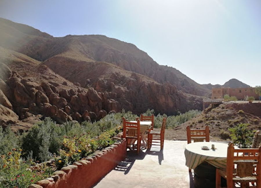 Experience exquisite Moroccan cuisine with breathtaking views at Isabel - Chez Moha – a must-visit culinary destination.