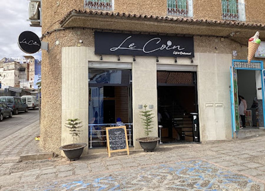 Experience authentic Moroccan cuisine at Le Coin, nestled in Chefchaouen's vibrant blue streets.