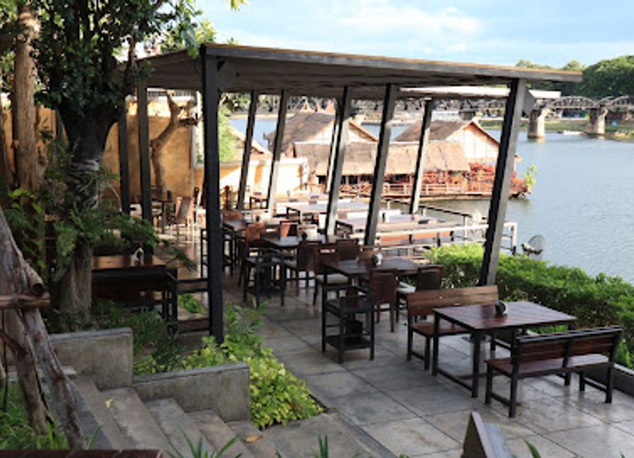 Experience authentic Thai flavors at Keeree Tara while enjoying breathtaking views of the River Kwai in Kanchanaburi.
