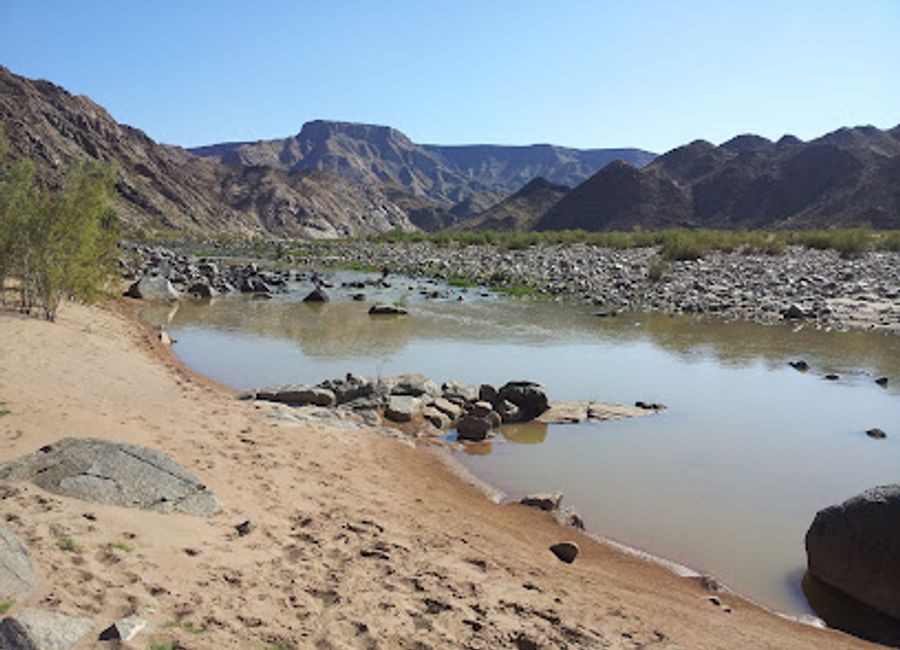 Discover breathtaking landscapes and challenging terrains on the iconic Fishriver Hiking Trail in Namibia.