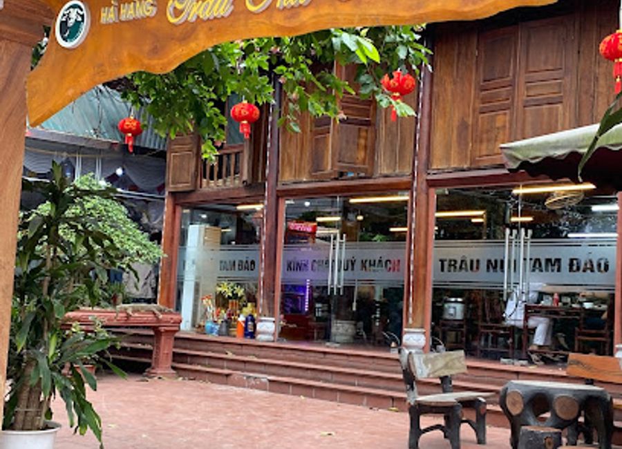 Discover authentic Vietnamese flavors at Nhà Hàng - Trâu Núi Tam Đảo amidst Vĩnh Phúc's breathtaking landscapes.