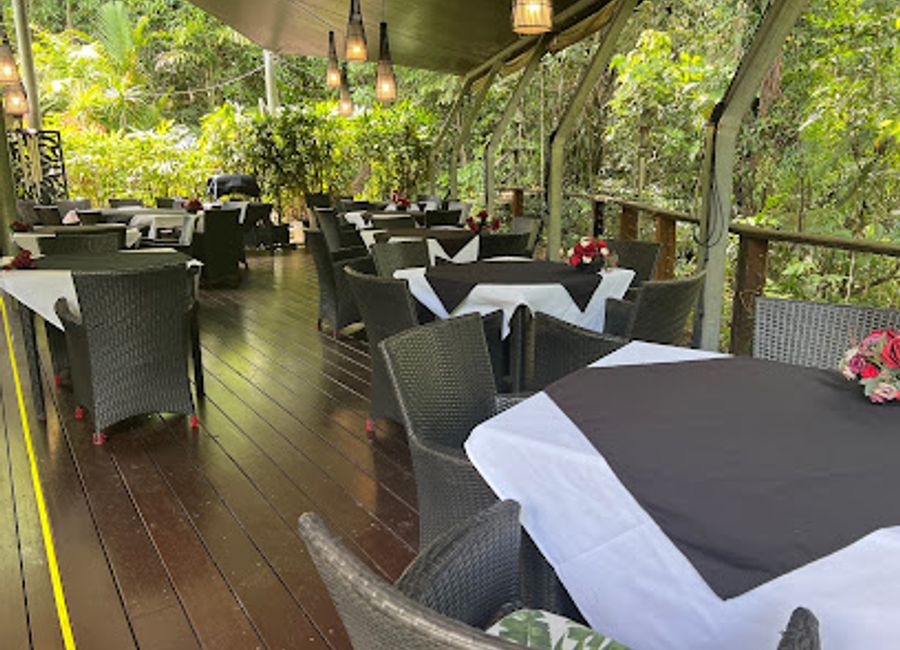 Experience exquisite Australian cuisine amidst the breathtaking beauty of Daintree rainforest at On The Turps.