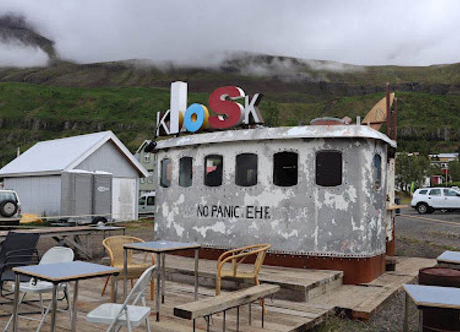 Discover Kiosk 108 in Seyðisfjörður: where art meets flavor in a cozy ambiance that captures the spirit of Iceland.