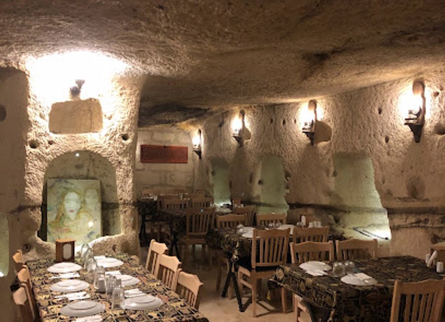 Discover authentic Turkish cuisine in a breathtaking cave setting at Wooden Spoon Cave Restaurant in Göreme.
