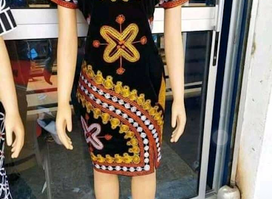 Embroidery & sewing African dresses