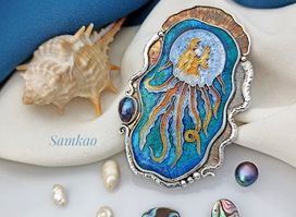 Cloisonne enamel jewelry -Samkao
