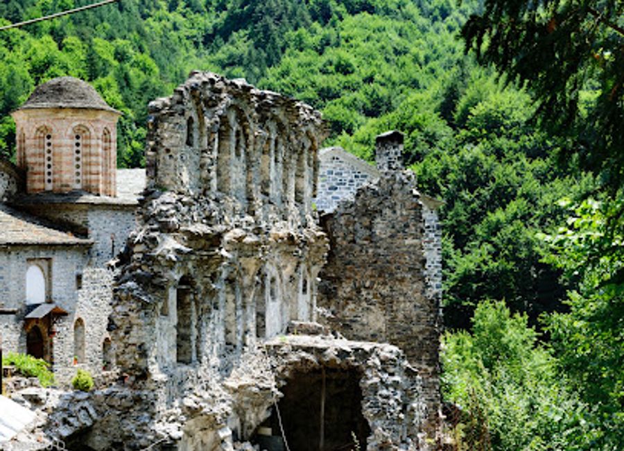 Explore the ancient charm and spiritual serenity of the Old Holy Monastery of Saint Dionysios of Olympus, a hidden gem in Litochoro.