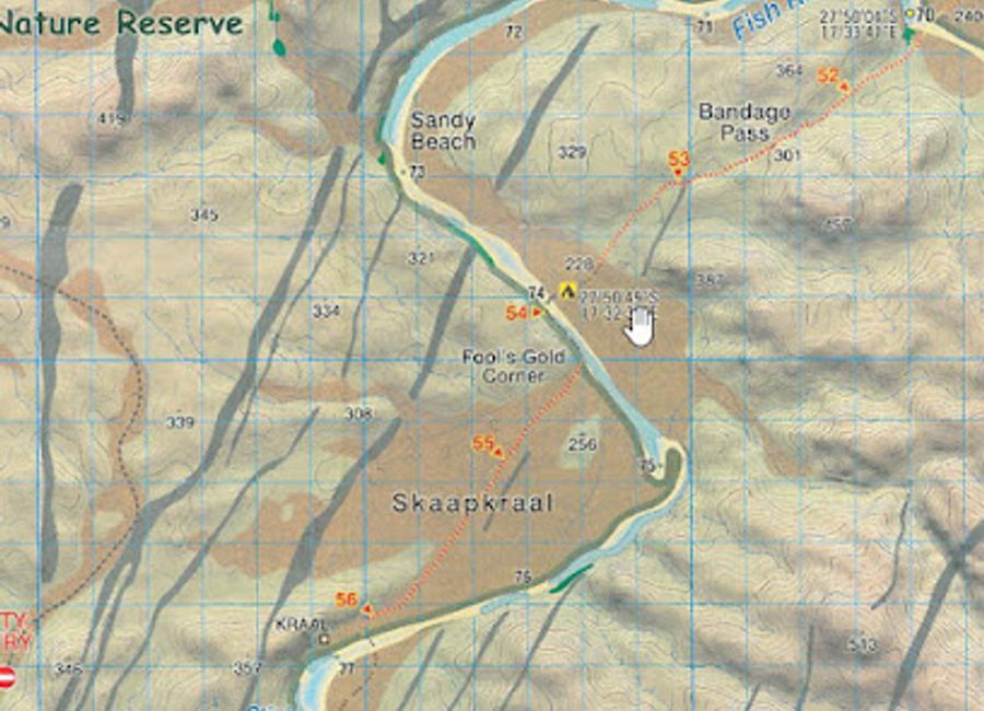 Experience the allure of gold at Fool's Gold Corner, set against the breathtaking backdrop of Fish River Canyon, Namibia’s natural wonder.