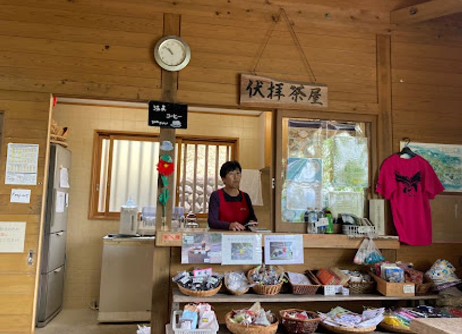 Experience tranquility at Fushiogami Teahouse, a charming cafe along the Kumano Kodo, offering authentic Japanese tea and serene surroundings.