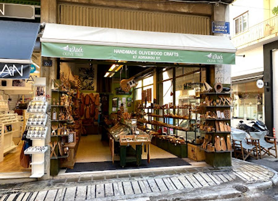 Explore the Olive Tree Store in Athens for unique handcrafted gifts and authentic Greek souvenirs that capture the essence of Greek culture.