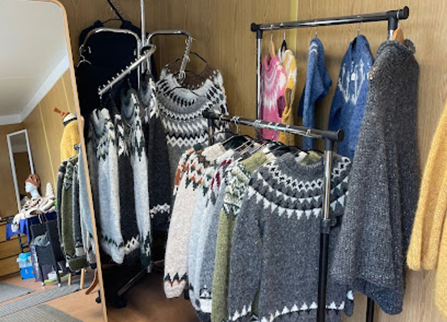 Explore the charming Kirkjufell Knitting store in Grundarfjörður for authentic Icelandic knitted apparel and unique handcrafted gifts.
