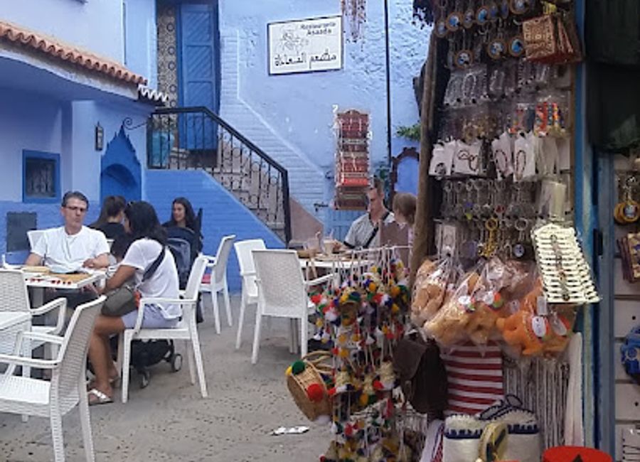 Explore the vibrant artisan gift shop in Chefchaouen, featuring unique handmade crafts that reflect the rich Moroccan culture.