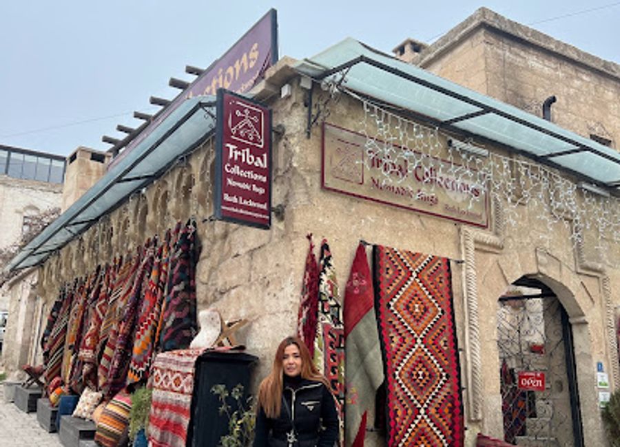 Explore the artistry of Turkish nomadic rugs at Tribal Collections in Göreme, where every piece tells a unique story.