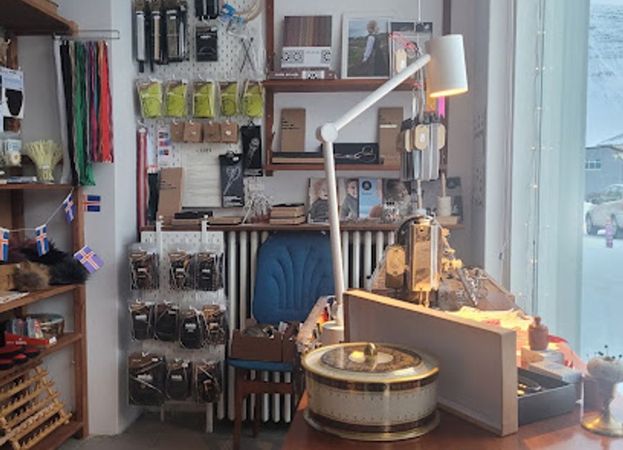 Discover the charm of Icelandic craftsmanship at Falda, a unique sewing, jewelry, and knit shop in Ísafjörður, perfect for souvenirs and local art.