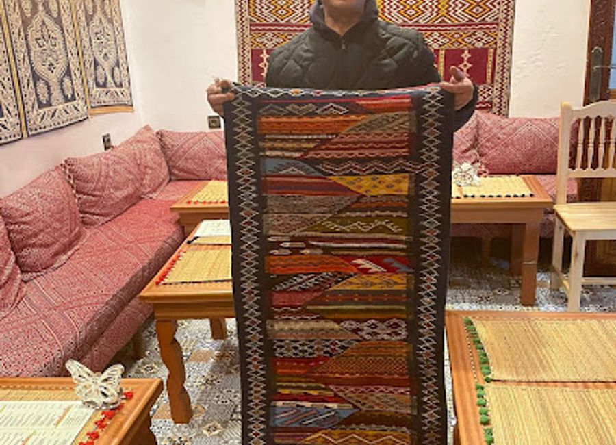Explore the exquisite craftsmanship at La Petite Maison Berbere, the premier rug store in Fes, showcasing Morocco's rich textile heritage.
