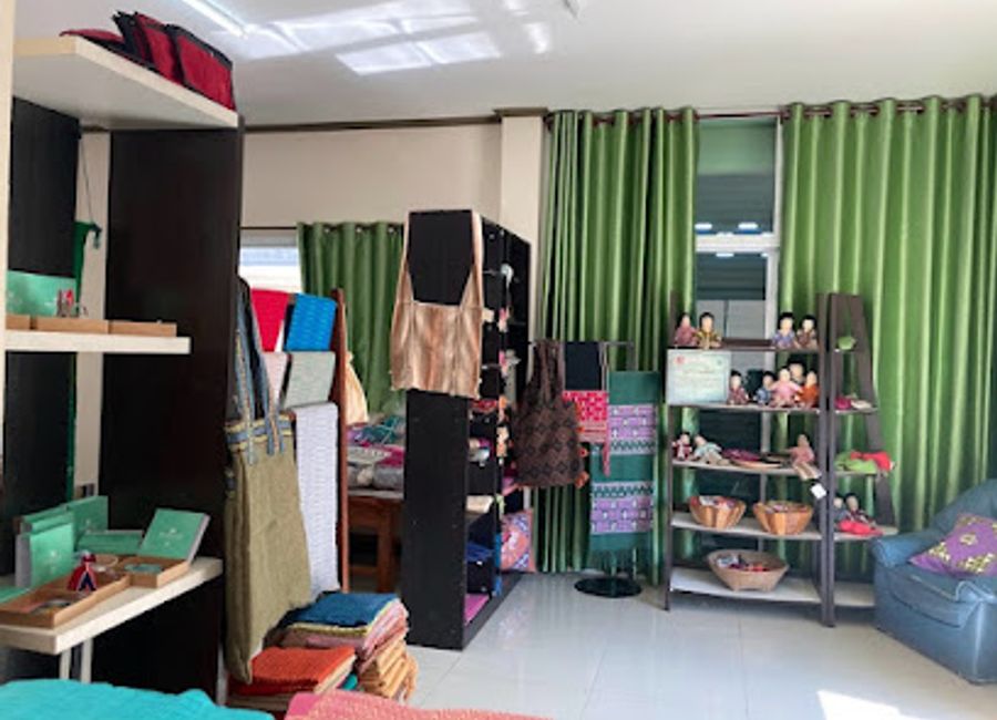 Discover unique Thai handicrafts and support local artisans at WEAVE office and showroom in Mae Hong Son, a must-visit gift shop for conscious travelers.
