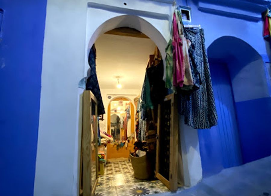 Explore the artistry of Morocco at Bukhara & Silk in Chefchaouen – a boutique brimming with unique clothing, accessories, and authentic local crafts.