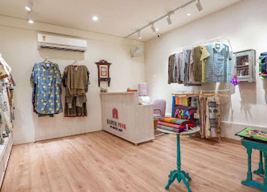 Experience the beauty of handcrafted designer clothing at Jaipur Pink, a unique boutique in Jaipur, perfect for fashion lovers and souvenir seekers.