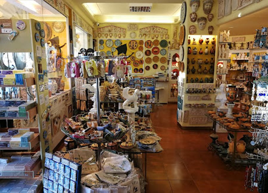 Explore exquisite handcrafted ceramics at Amphora Ceramics Gift Shop in Delphi, a must-visit destination for unique Greek souvenirs.