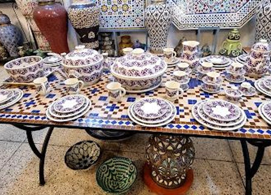 Explore the vibrant artistry of Morocco at Mosaique Et Poterie De Fes, where craftsmanship meets culture in a stunning shopping experience.