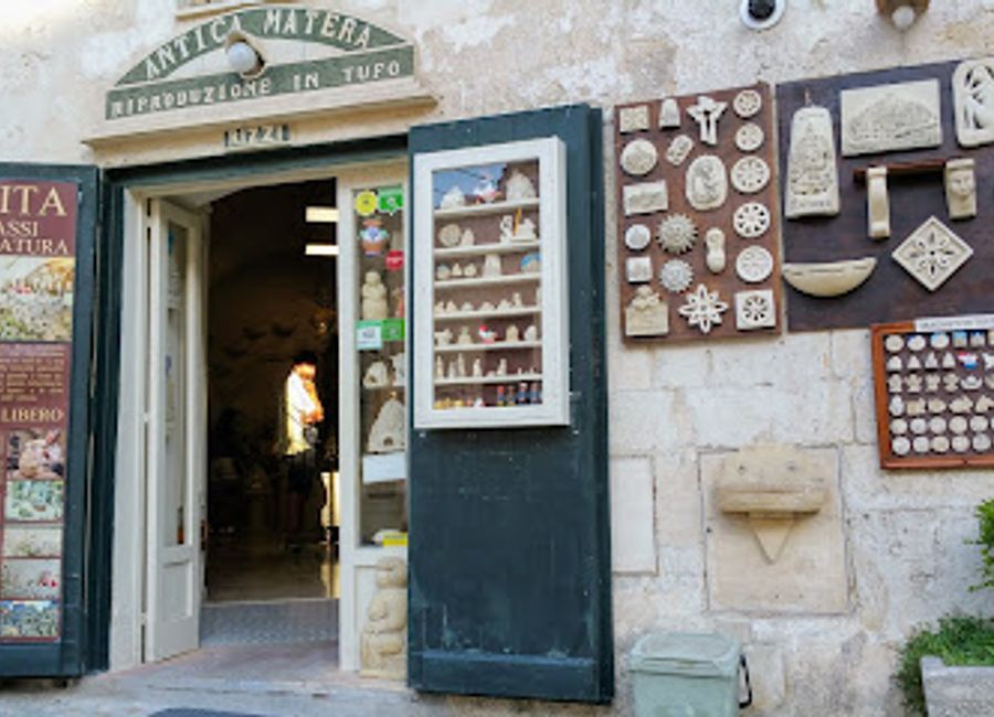 Explore Sassi in Miniatura in Matera for unique souvenirs that capture the essence of this historic city's captivating cave dwellings.