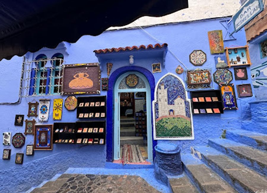 Discover the vibrant artistry of Moroccan craftsmanship at Aboor Art and Ceramics in Chefchaouen, where each piece tells a unique story.