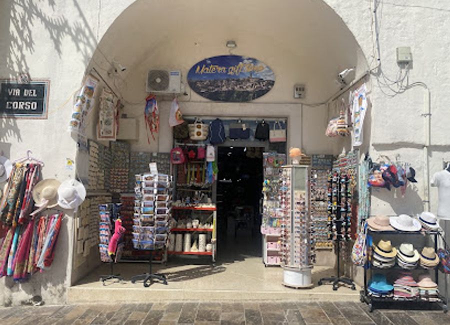 Explore the authentic charm of Matera with unique handcrafted gifts and local delicacies at this enchanting gift shop.