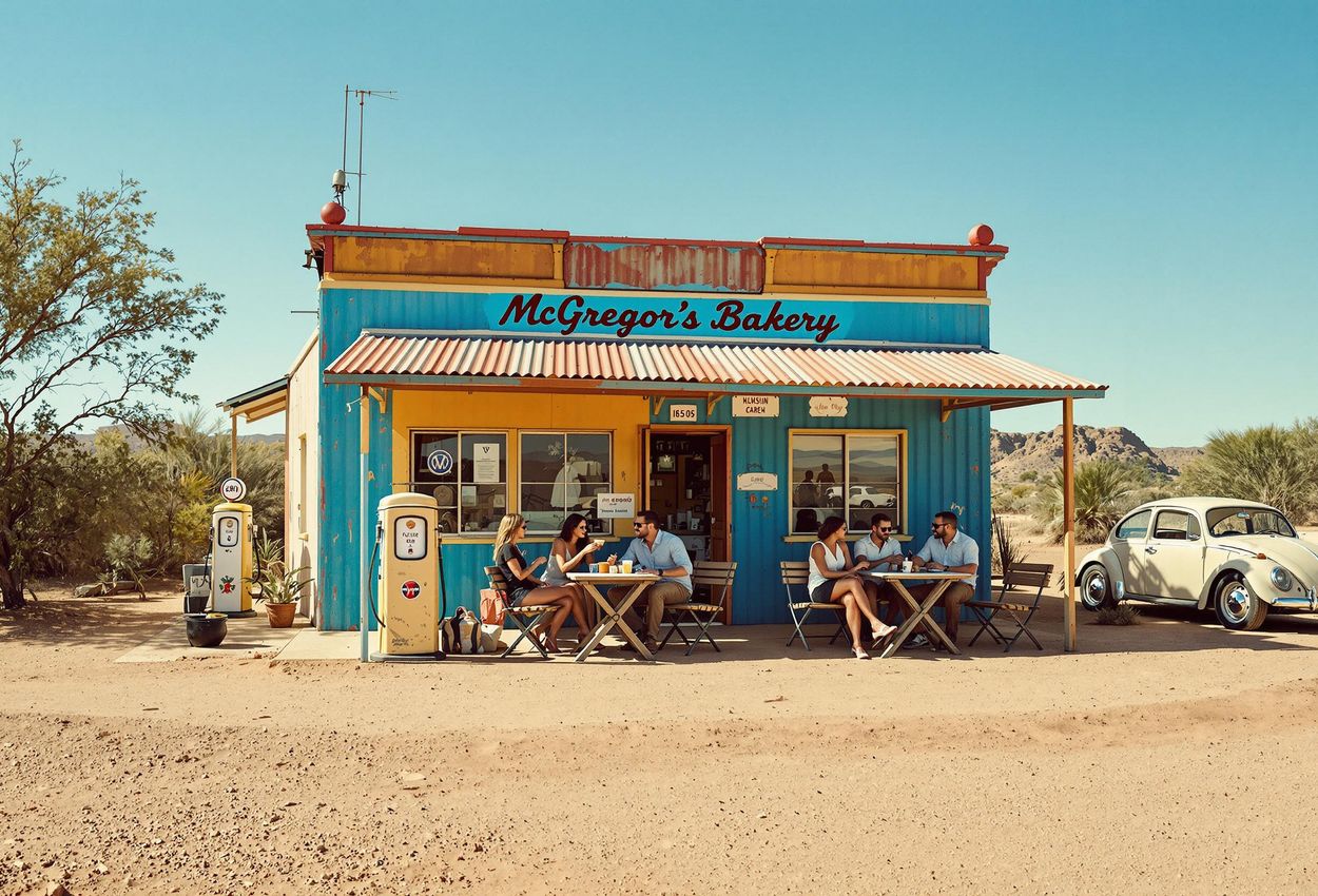 A medium shot captures the quirky charm of McGregor