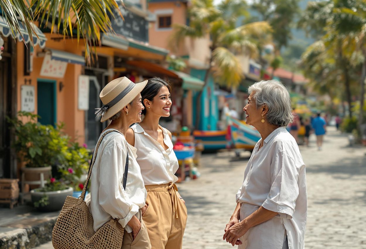 A photograph capturing a traveler