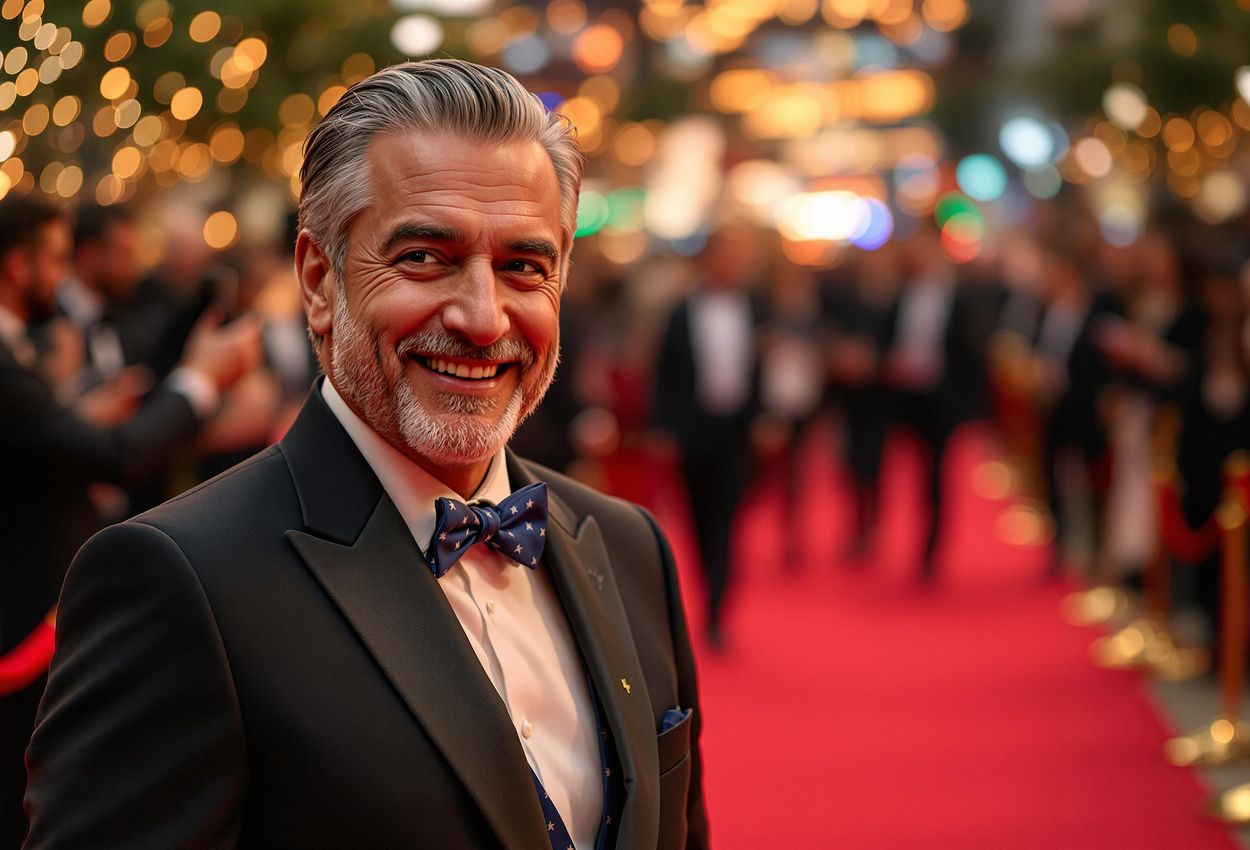 Massimo Bottura at World A photograph capturing Massimo Bottura on the red carpet at the World