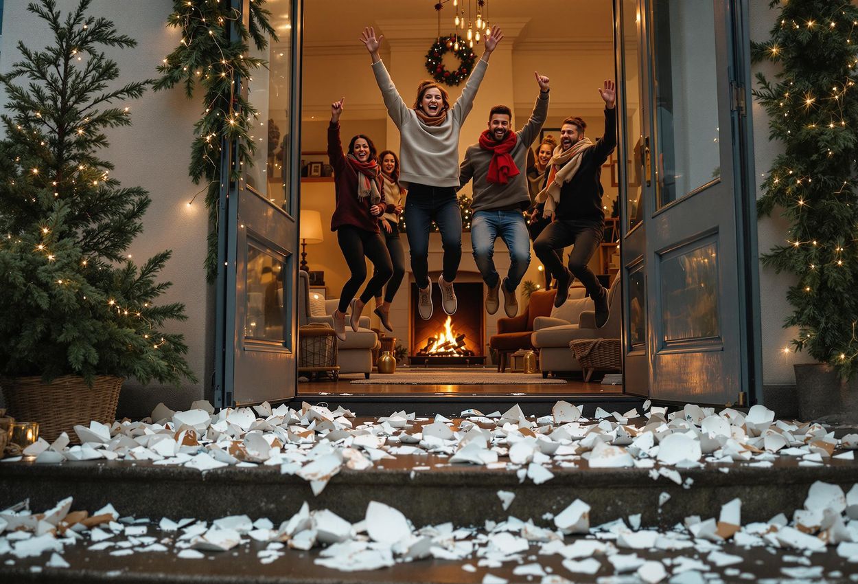 A photograph capturing the Danish New Year