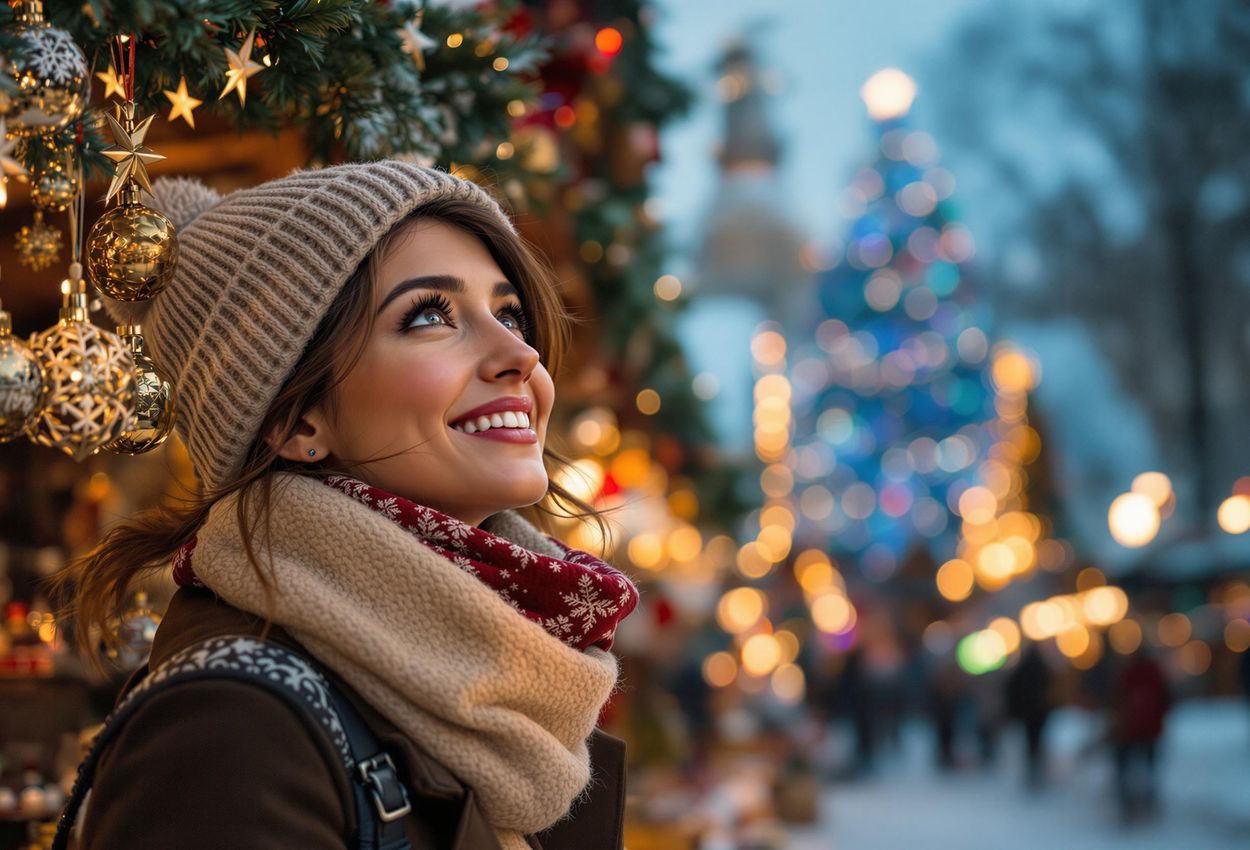A candid photograph capturing a woman