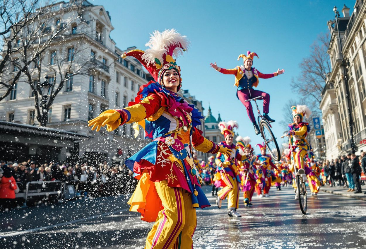 A dynamic photograph captures the London New Year