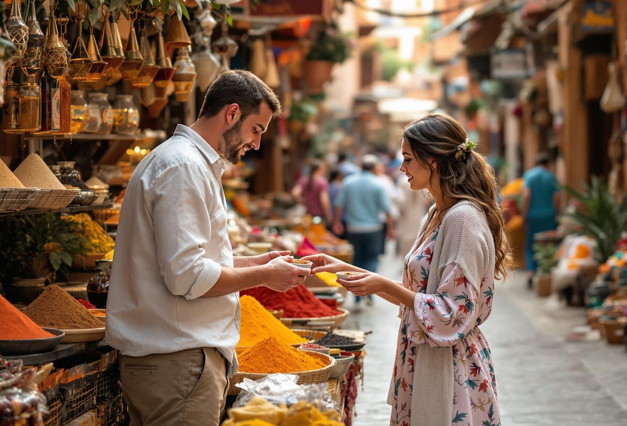 A photograph capturing a couple