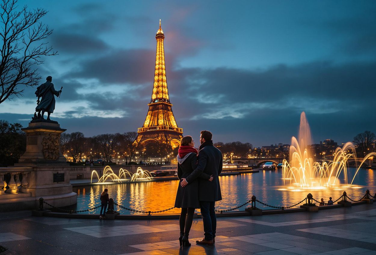 A couple enjoys a romantic Valentine