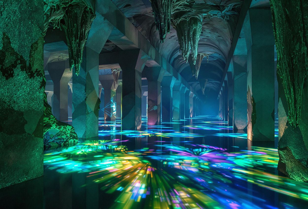 Ethereal Light Art in Copenhagen A mesmerizing photograph captures the